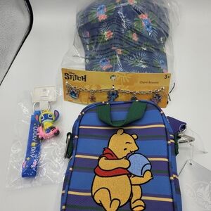 Disney Kids Winnie the Pooh Crossbody with Stitch Accessories